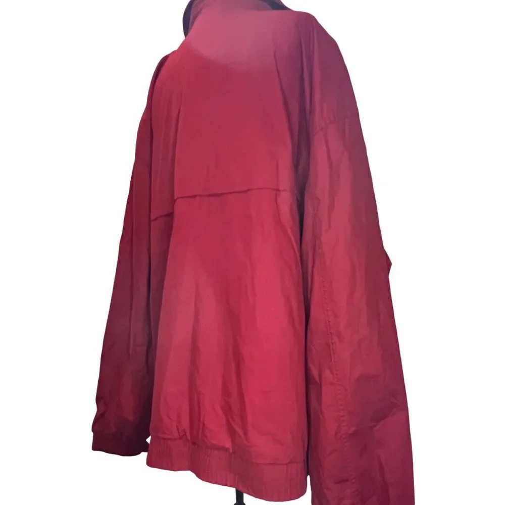 Vintage Field FG Gear Jacket Size XXLT Red Long Sleeve Collar Zip w Snaps